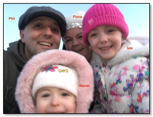 Phil, Fiona, Isal and Niamh